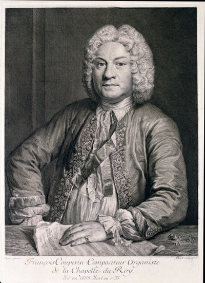 Francois Couperin engraved by Flipart by Andre Bouys
